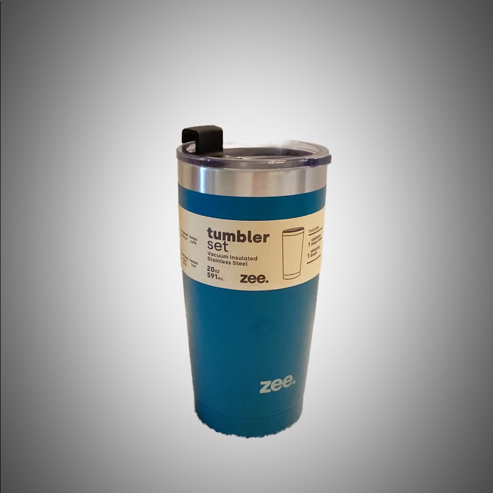 20oz Tumbler set by ZEE.  NWTS Keeps drinks hot and cold.  Stainless steel.